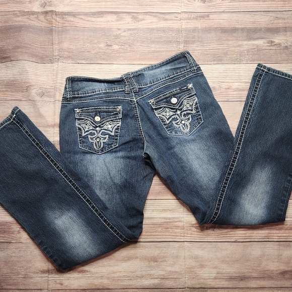 Angels Jeans Denim - Angels Jeans Y2K 2000s Flare Super Low Rise Jeans